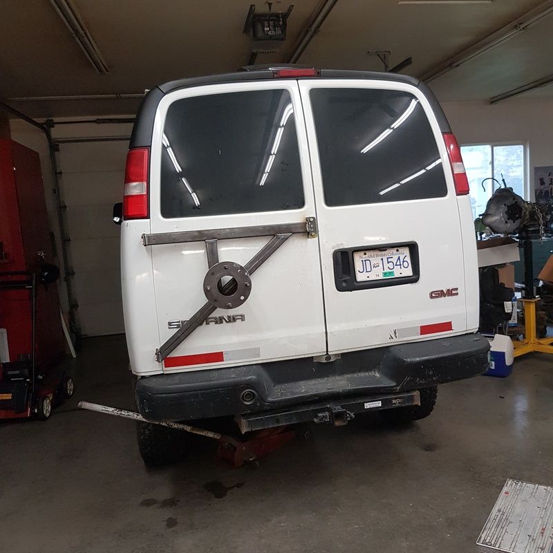 Rear spare tire carrier options. Expedition Portal